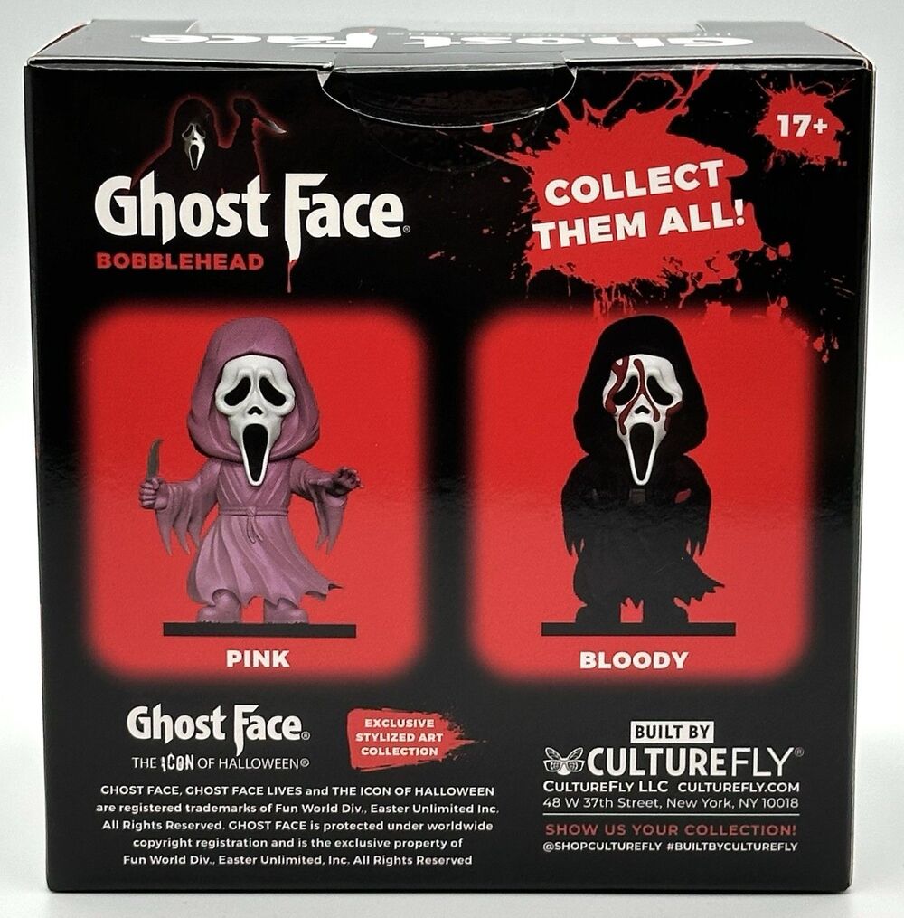 NIB CultureFly Scream Ghost Face Bloody Bobblehead Collectible Horror Figure - Picture 4 of 7